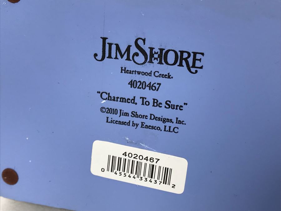 Pair Of New Jim Shore Heartwood Creek 'Charmed, To Be Sure' Cat Figurines And Original Signed Cat Painting On Board [Photo 7]