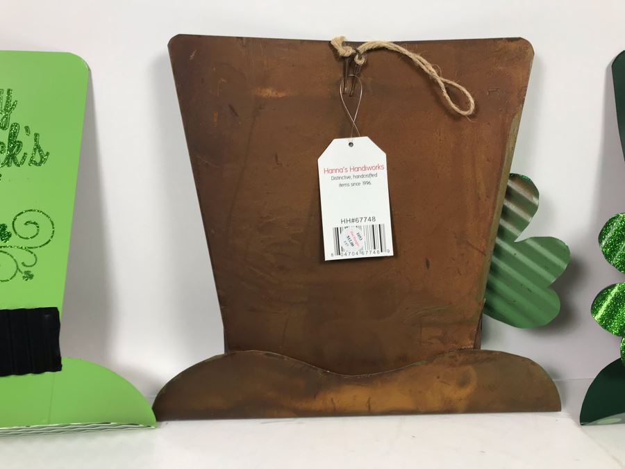 (3) New Hanna's Handiworks Metal Irish Hat Hangers, (9) Irish Top Hats And (3) Irish Fedora Hats Retails $174 [Photo 7]