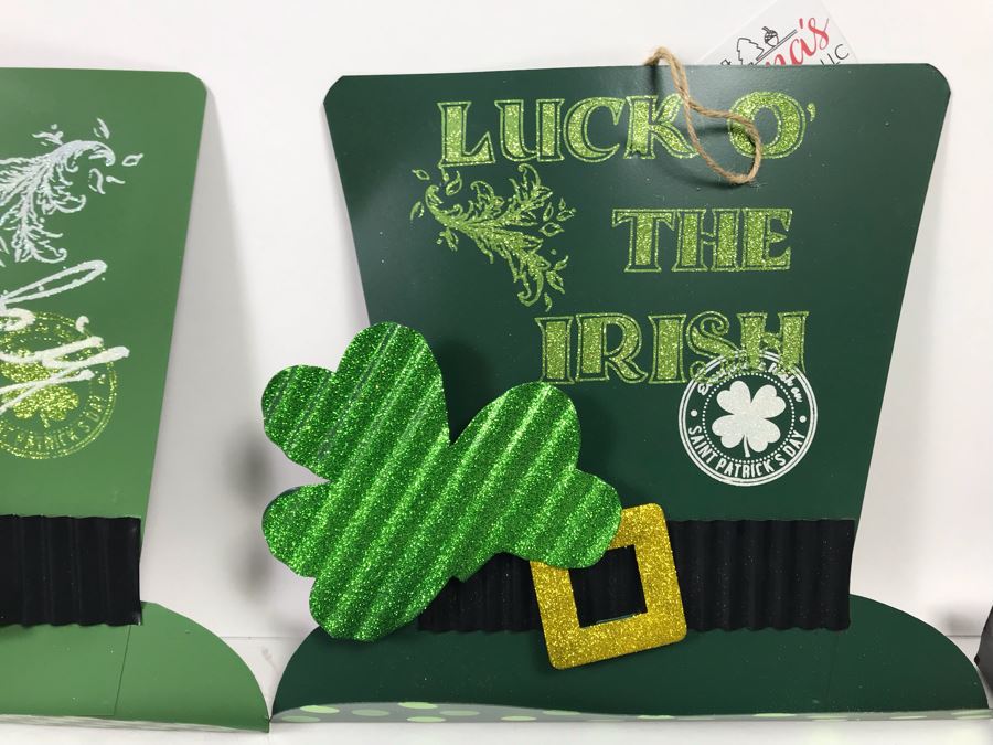 (3) New Hanna's Handiworks Metal Irish Hat Hangers, (9) Irish Top Hats And (3) Irish Fedora Hats Retails $174 [Photo 5]