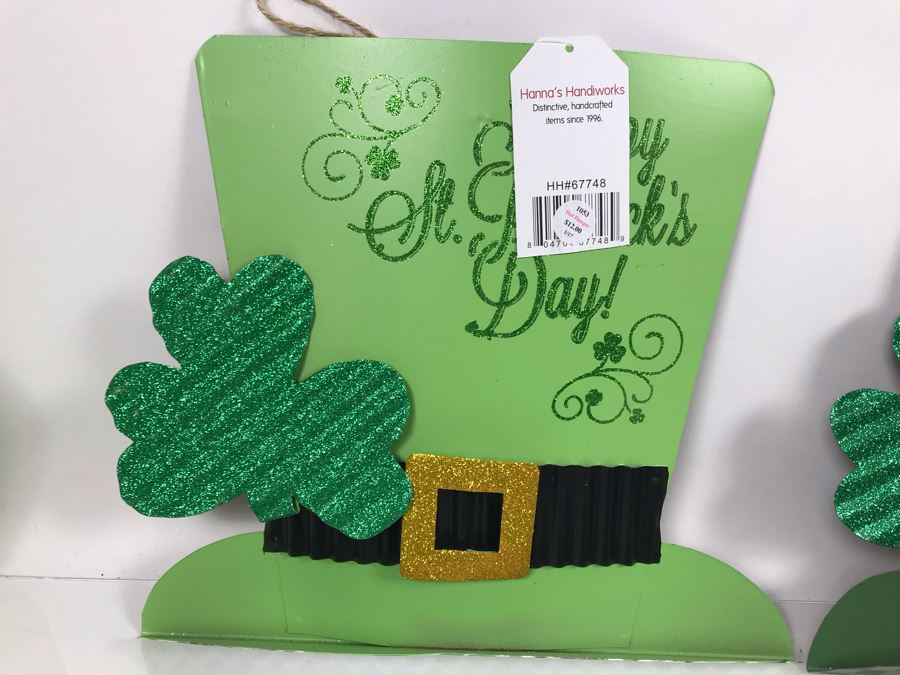 (3) New Hanna's Handiworks Metal Irish Hat Hangers, (9) Irish Top Hats And (3) Irish Fedora Hats Retails $174 [Photo 4]
