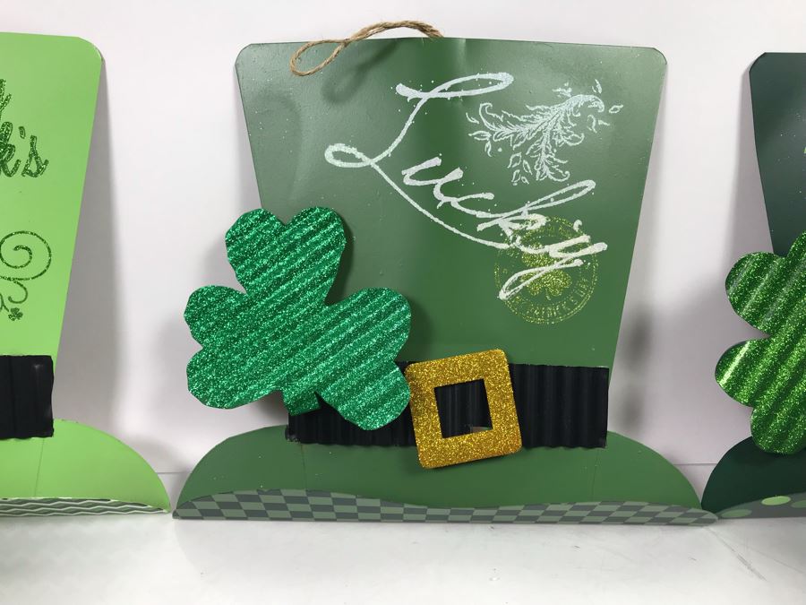 (3) New Hanna's Handiworks Metal Irish Hat Hangers, (9) Irish Top Hats And (3) Irish Fedora Hats Retails $174 [Photo 3]