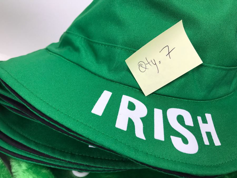 (7) Kurt S. Adler Irish Santa Hats And (7) Irish Bucket Hats $126 [Photo 10]