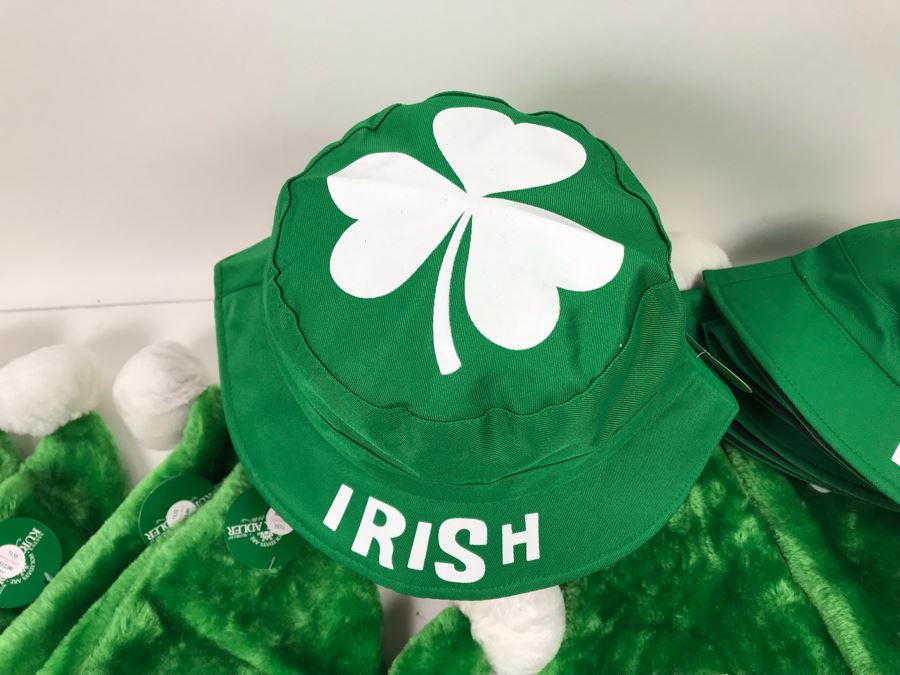 (7) Kurt S. Adler Irish Santa Hats And (7) Irish Bucket Hats $126 [Photo 7]