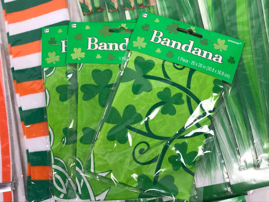 New Irish Themed Costume Lot Including Hair Extensions, Bandanas, Suspenders And Barrettes Retails $170 [Photo 9]