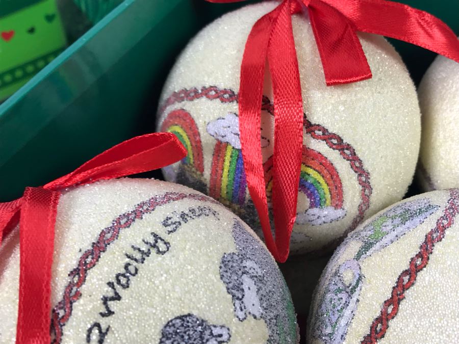 New (3) Shamrock Baubles, (2) Tara 12 Days Of Christmas Ornaments And (4) Irish Themed Abbey Press Christmas Cards Sets Retails $200 [Photo 9]