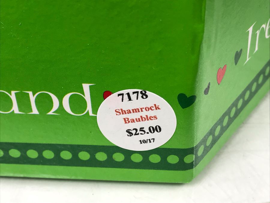 New (3) Shamrock Baubles, (2) Tara 12 Days Of Christmas Ornaments And (4) Irish Themed Abbey Press Christmas Cards Sets Retails $200 [Photo 4]