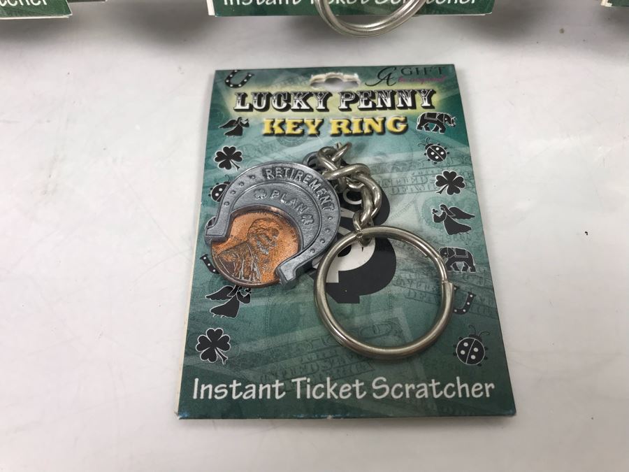 (32) Lucky Penny Key Rings With Store Display Retails Over $320 [Photo 5]
