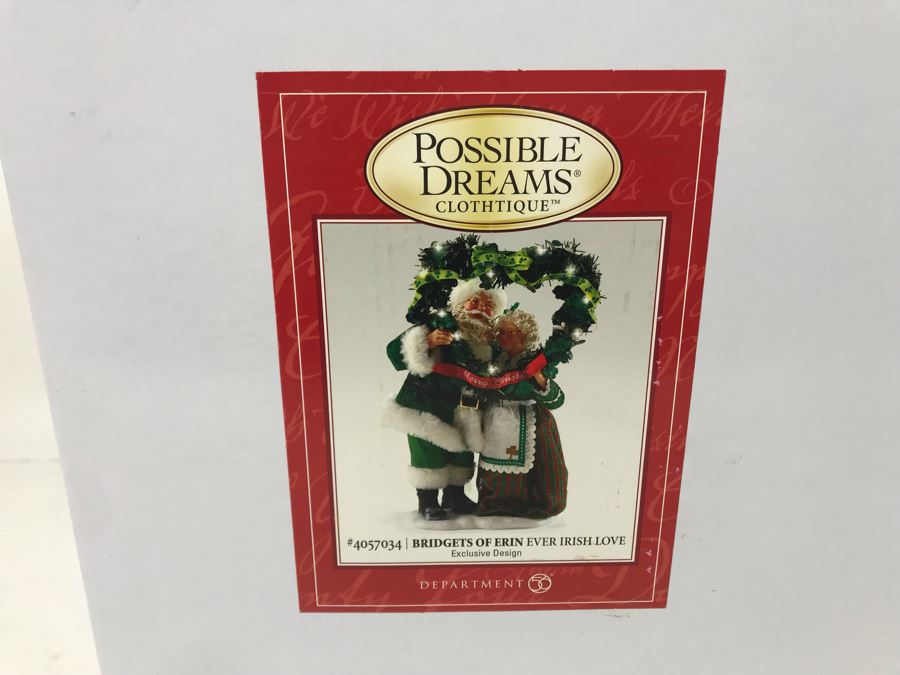New Department 56 Bridgets Of Erin Ever Irish Love Mr & Mrs Santa Figurine 4057034 Retails $99 [Photo 2]