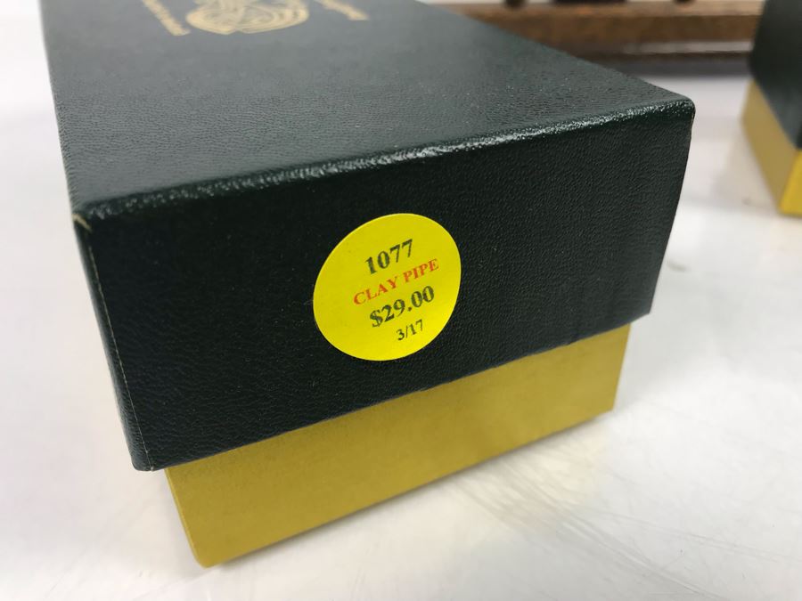 Vintage Nautical Ships Wheel Tobacco Pipe Stand Rack And (2) New Knockcroghery Clay Pipes From Ireland [Photo 5]