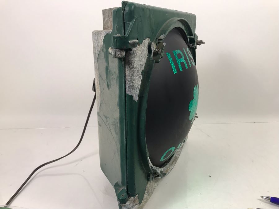 Vintage Metal Safetran Signal Light 'Irish Only' [Photo 4]