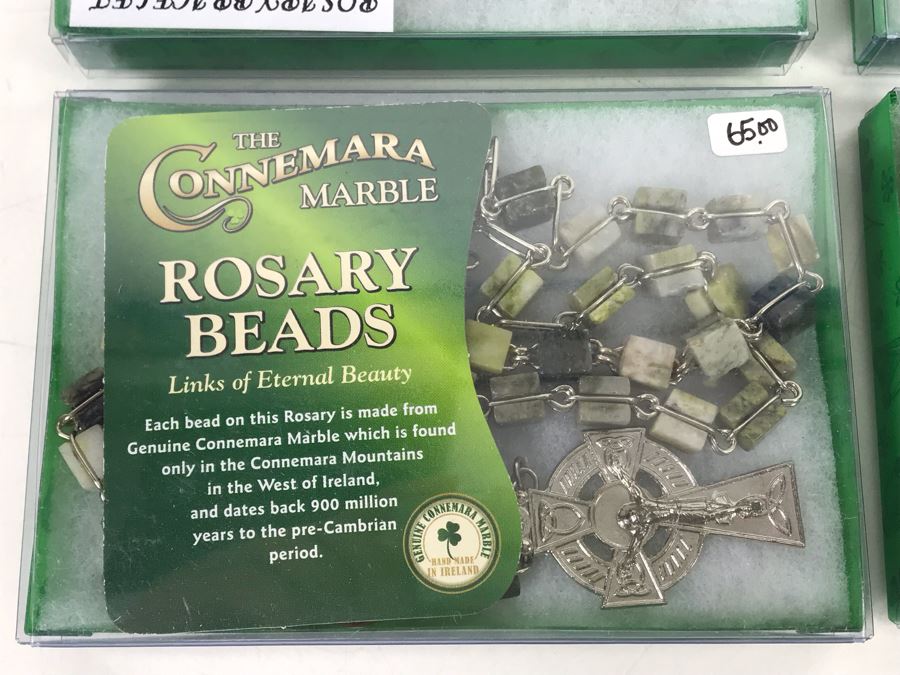 (4) New Irish Rosary Bracelets (Pair Of Connemara Marble Bracelets) Retails $209 [Photo 3]