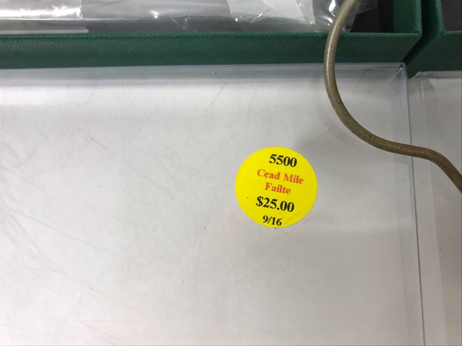 (4) New Irish Brass Plaques 'Cead Mile Failte' -- 'Welcome' And Set Of (4) Vintage Skeleton Keys Retails Over $100 [Photo 7]