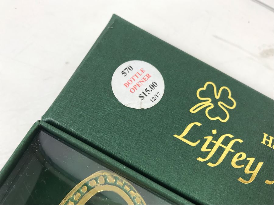 (3) New Brass Irish 'Slainte' -- 'Health' Wall Bottle Openers With Mounting Hardware And (3) Hand Crafted Liffey Artefacts Ireland Bottle Openers Retails $117 [Photo 8]