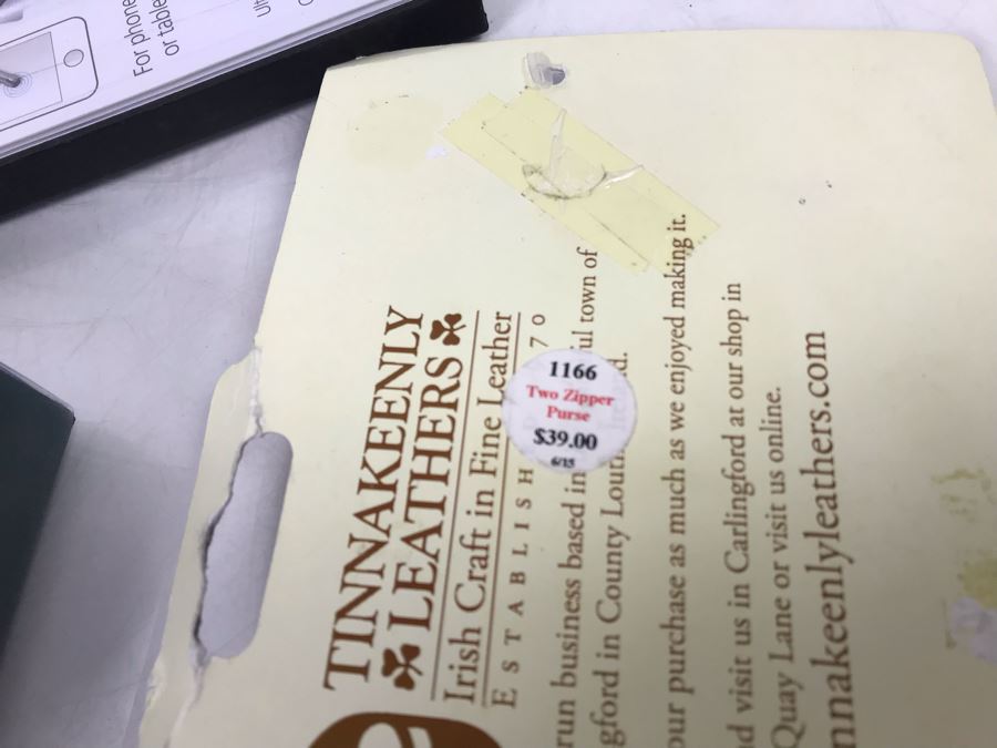 New Irish Slainte Flask By Robert Emmet, Leather Irish Purse And Irish Themed Touch Pen Stylus Retails $97 [Photo 9]