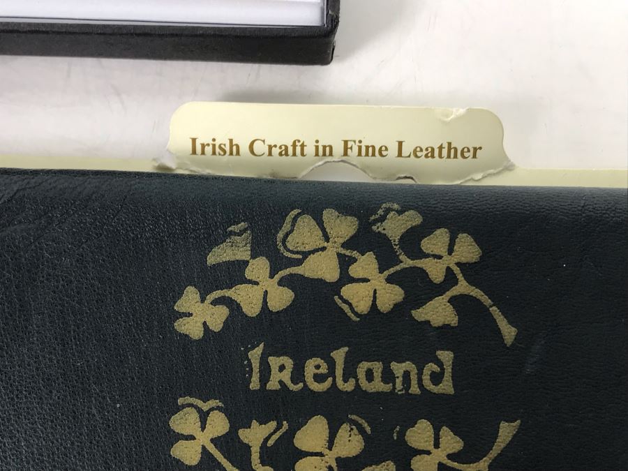 New Irish Slainte Flask By Robert Emmet, Leather Irish Purse And Irish Themed Touch Pen Stylus Retails $97 [Photo 7]