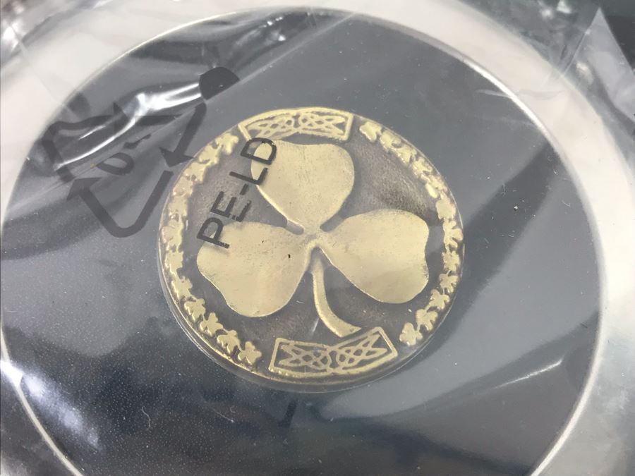 New Irish Slainte Flask By Robert Emmet, Leather Irish Purse And Irish Themed Touch Pen Stylus Retails $97 [Photo 4]