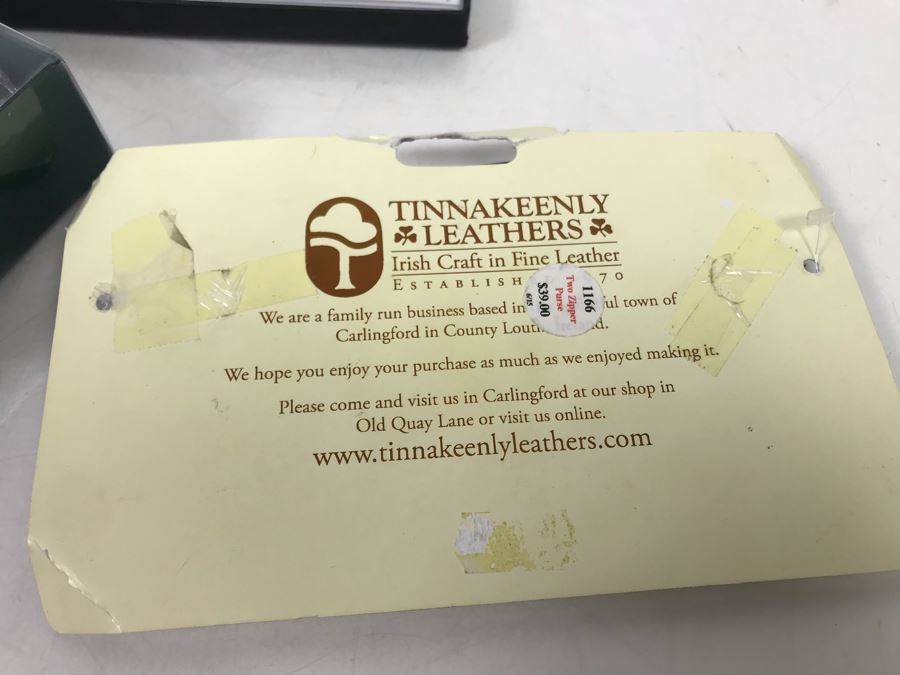 New Irish Slainte Flask By Robert Emmet, Leather Irish Purse And Irish Themed Touch Pen Stylus Retails $97 [Photo 10]