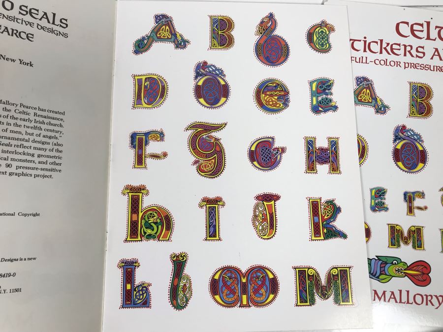 (3) New Irish Celtic Stickers And Seals, Roman Irish Rosary, (6) Celtic Armband Tattoos, (5) Fun With Celtic Stencils And (5) Visions Of Ireland DVD Movie Postcards Retails $95 [Photo 11]