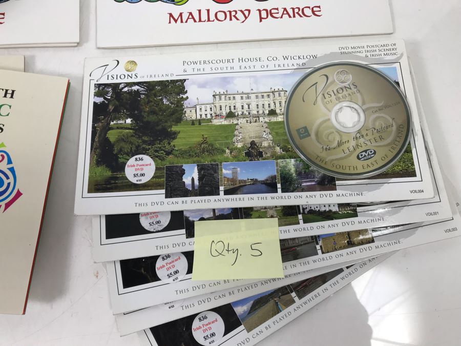 (3) New Irish Celtic Stickers And Seals, Roman Irish Rosary, (6) Celtic Armband Tattoos, (5) Fun With Celtic Stencils And (5) Visions Of Ireland DVD Movie Postcards Retails $95 [Photo 5]