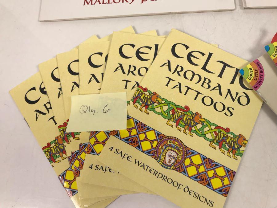 (3) New Irish Celtic Stickers And Seals, Roman Irish Rosary, (6) Celtic Armband Tattoos, (5) Fun With Celtic Stencils And (5) Visions Of Ireland DVD Movie Postcards Retails $95 [Photo 3]