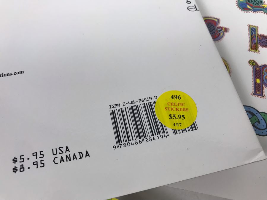 (3) New Irish Celtic Stickers And Seals, Roman Irish Rosary, (6) Celtic Armband Tattoos, (5) Fun With Celtic Stencils And (5) Visions Of Ireland DVD Movie Postcards Retails $95 [Photo 20]