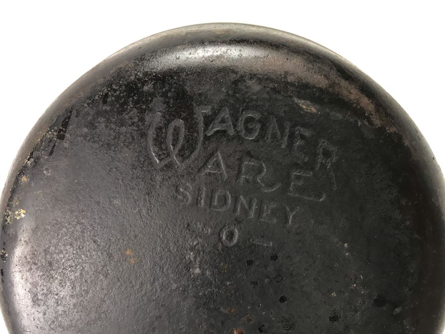 Vintage Wagner Ware Sidney Cast Iron Skillet 0 1053 7' [Photo 5]