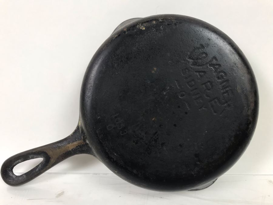 Vintage Wagner Ware Sidney Cast Iron Skillet 0 1053 7' [Photo 3]