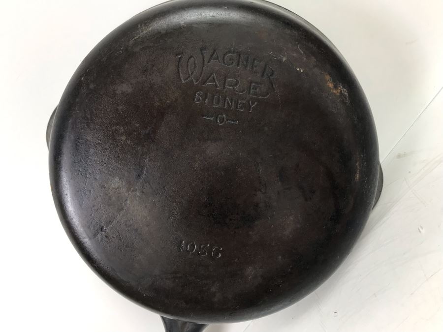 Vintage Wagner Ware Sidney Cast Iron Skillet 0 1056 9.5' [Photo 6]
