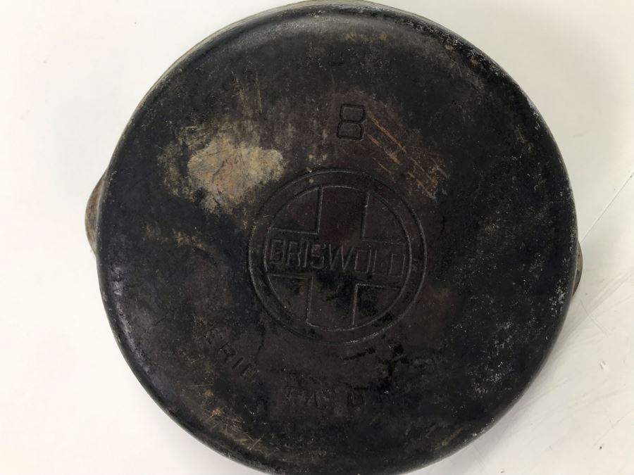 Vintage Griswold Erie PA Cast Iron Skillet 8 11' [Photo 4]