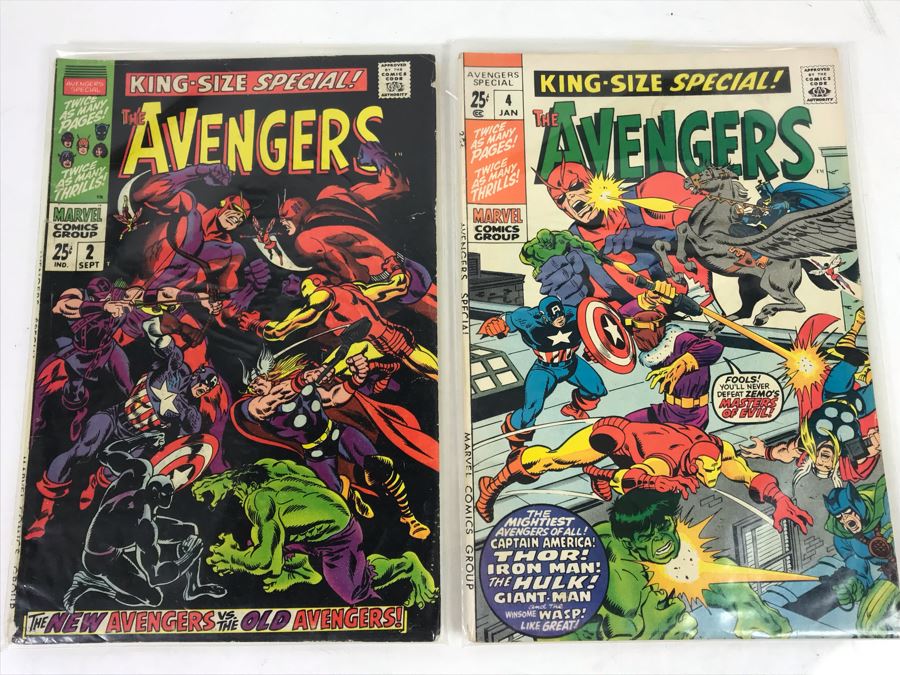 Vintage Marvel Comics Group The Avengers King-Size Special #2 And #4 [Photo 2]