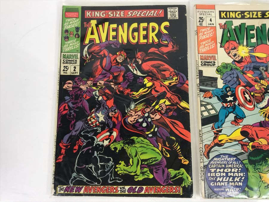 Vintage Marvel Comics Group The Avengers King-Size Special #2 And #4 [Photo 3]