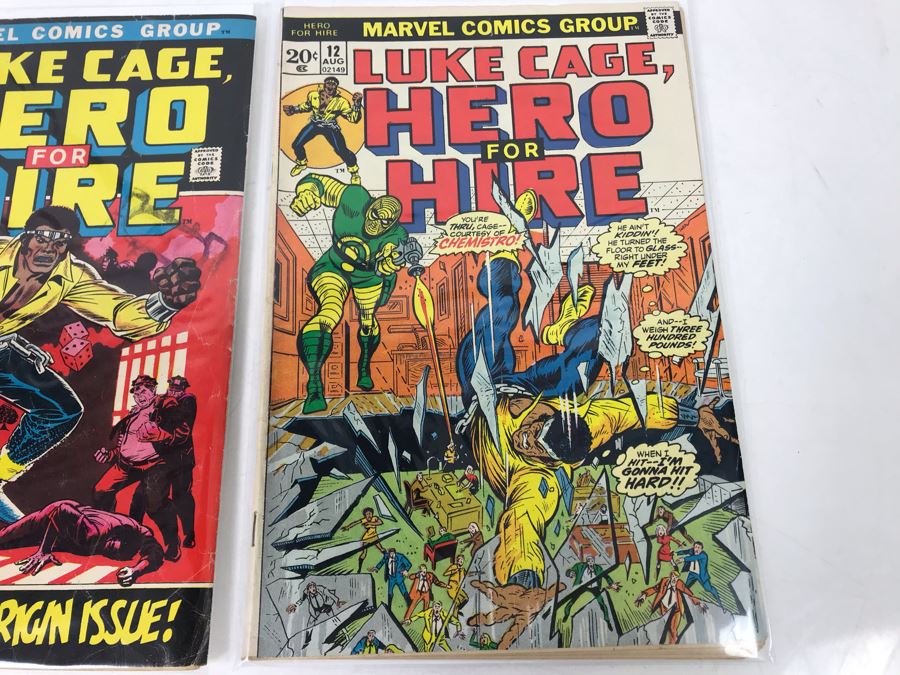 Vintage Marvel Comics Group Luke Cage, Hero For Hire #1 And #12 [Photo 6]