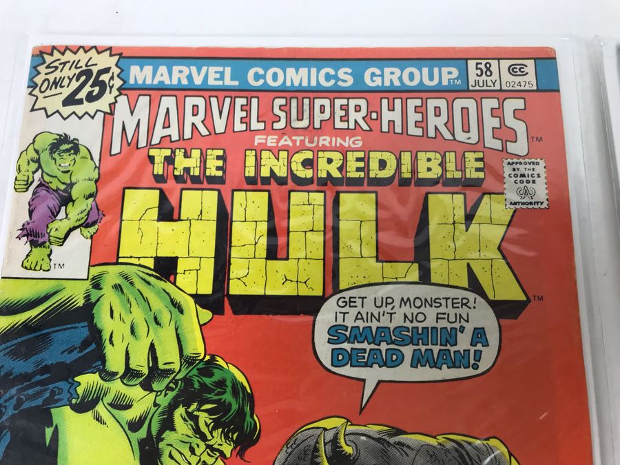 Vintage Marvel Comics Group Marvel Super-Heroes Featuring The Incredible Hulk #58 And Signed Copy Of EA Sports SSX [Photo 3]