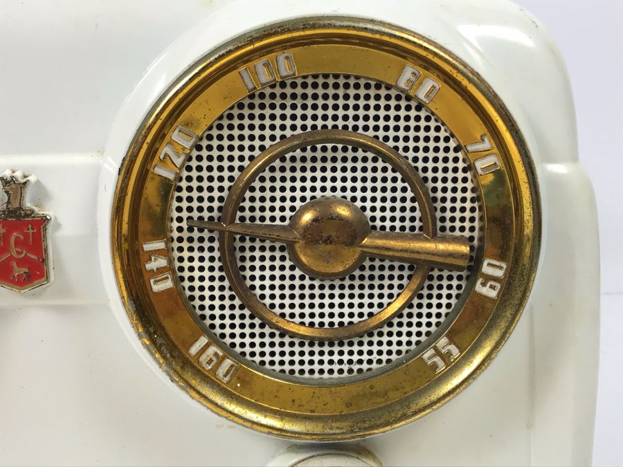 Very Cool Art Deco Crosley Vintage Tube Radio And Clock - Needs Servicing (Missing Several Knobs) [Photo 10]