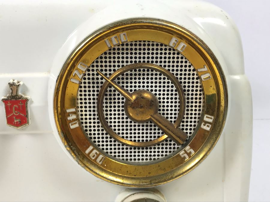Very Cool Art Deco Crosley Vintage Tube Radio And Clock - Needs Servicing (Missing Several Knobs) [Photo 9]