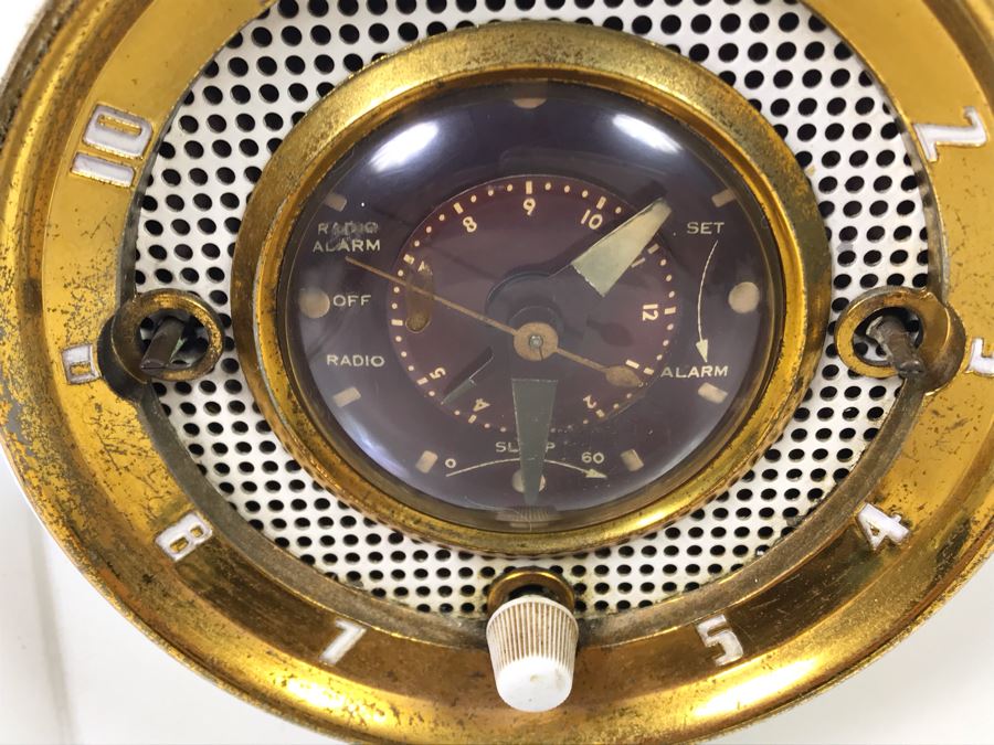 Very Cool Art Deco Crosley Vintage Tube Radio And Clock - Needs Servicing (Missing Several Knobs) [Photo 12]