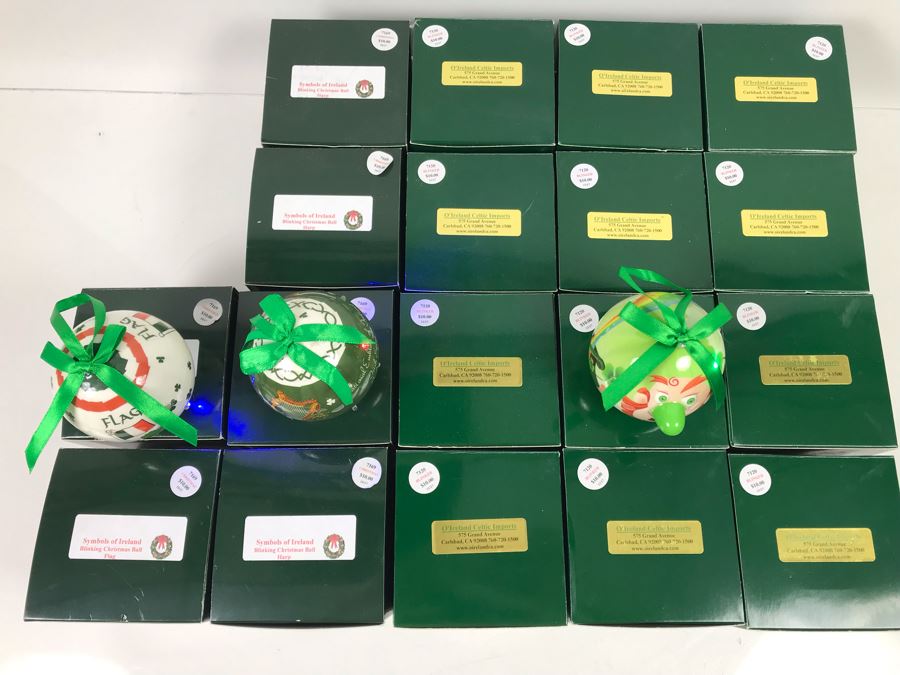(18) New Irish Battery Powered Blinking Christmas Ornaments Retails $180 [Photo 9]