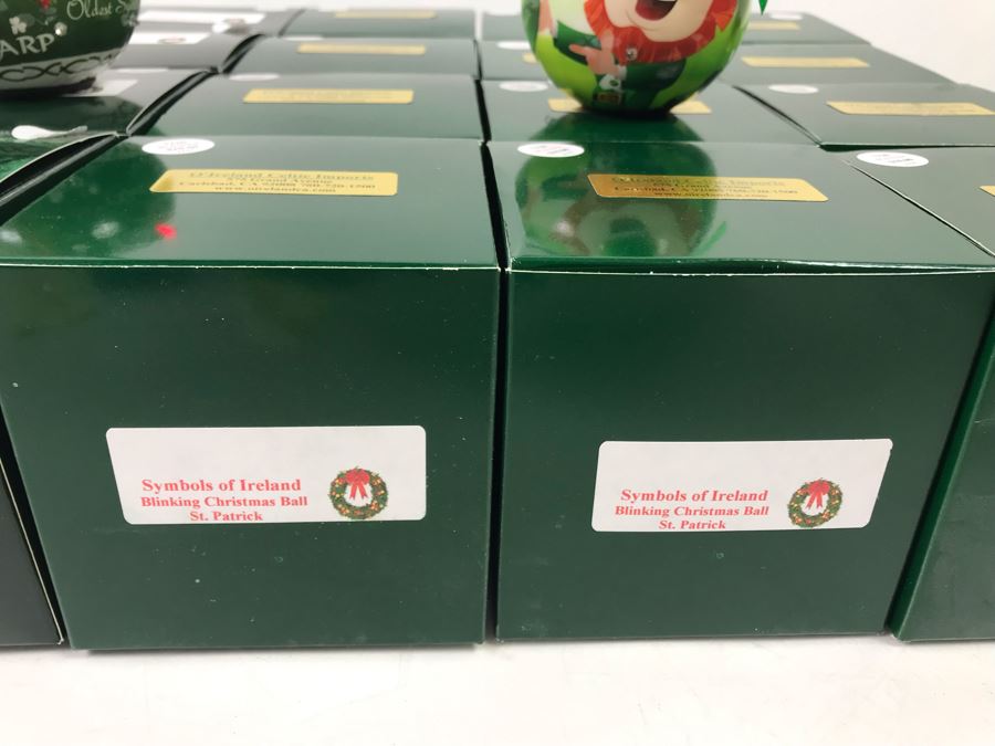 (18) New Irish Battery Powered Blinking Christmas Ornaments Retails $180 [Photo 4]