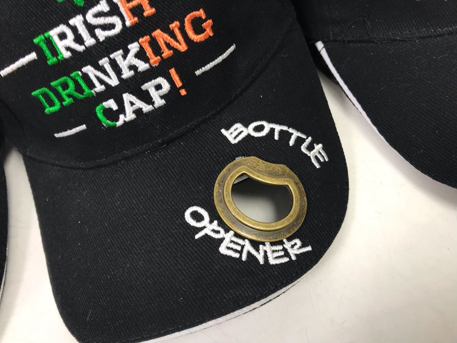 (3) New Irish Shot Glass Sets And (12) New Irish Drinking Caps With Bottle Opener In Visor Retails $381 [Photo 7]