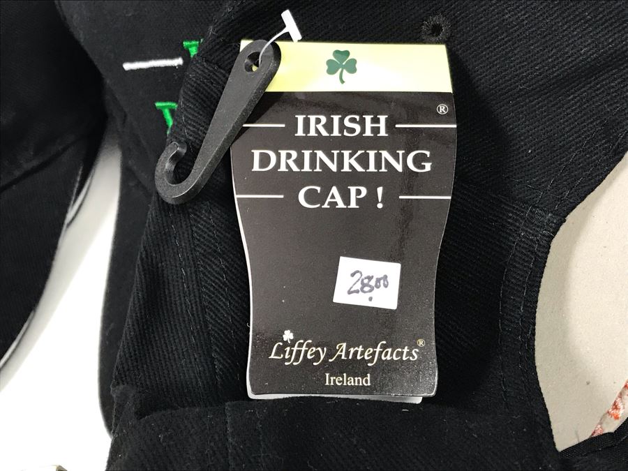 (3) New Irish Shot Glass Sets And (12) New Irish Drinking Caps With Bottle Opener In Visor Retails $381 [Photo 8]