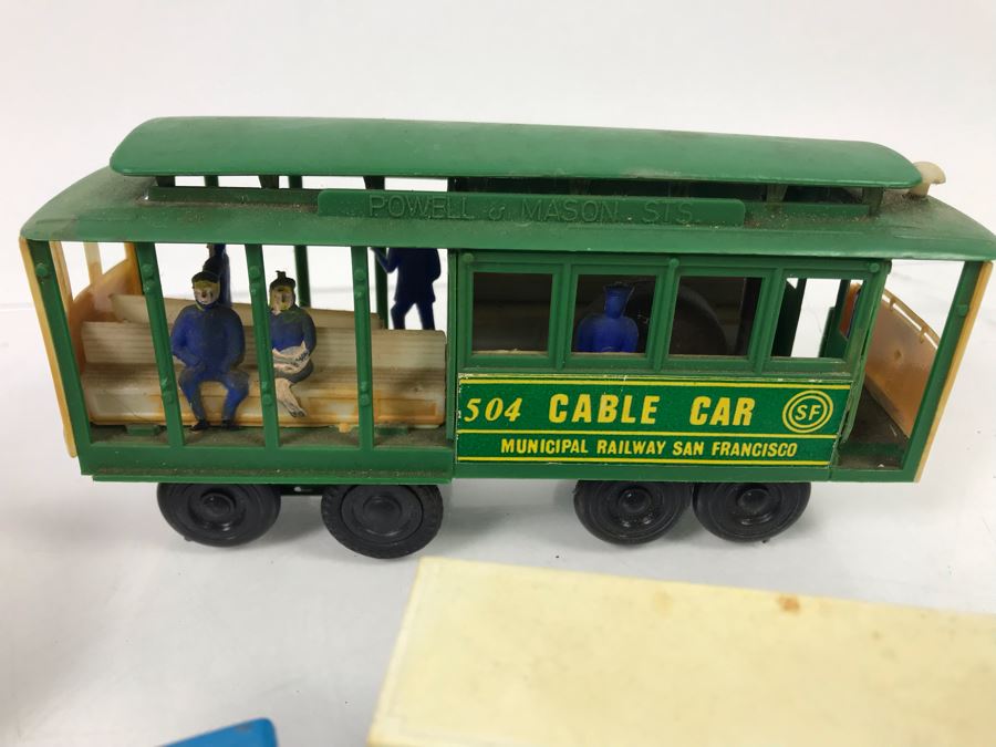 San Francisco Cable Car, California Redwood Logger Wooden Truck, KLM Boeing 747, KLM Truck, England Budgie Toy Double-Decker Bus, Oranges [Photo 8]