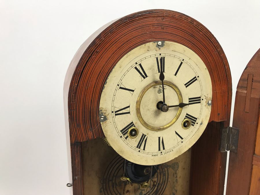 Rare Japanese Imperial Quality Horse Mark Clock By The Owari Clocks Company [Photo 24]