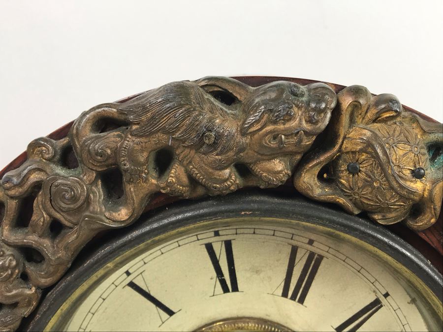 Rare Japanese Imperial Quality Horse Mark Clock By The Owari Clocks Company [Photo 7]