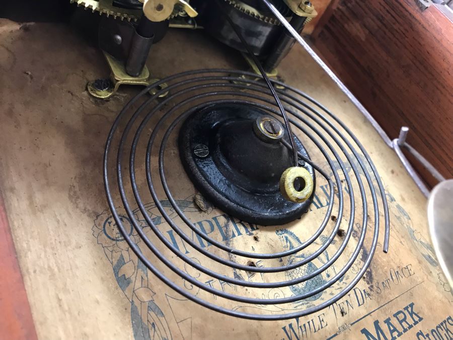 Rare Japanese Imperial Quality Horse Mark Clock By The Owari Clocks Company [Photo 21]