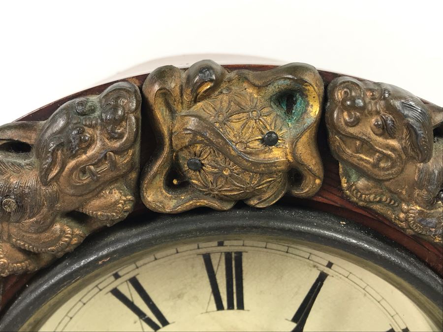 Rare Japanese Imperial Quality Horse Mark Clock By The Owari Clocks Company [Photo 3]