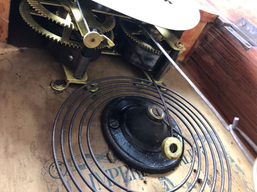 Rare Japanese Imperial Quality Horse Mark Clock By The Owari Clocks Company [Photo 22]