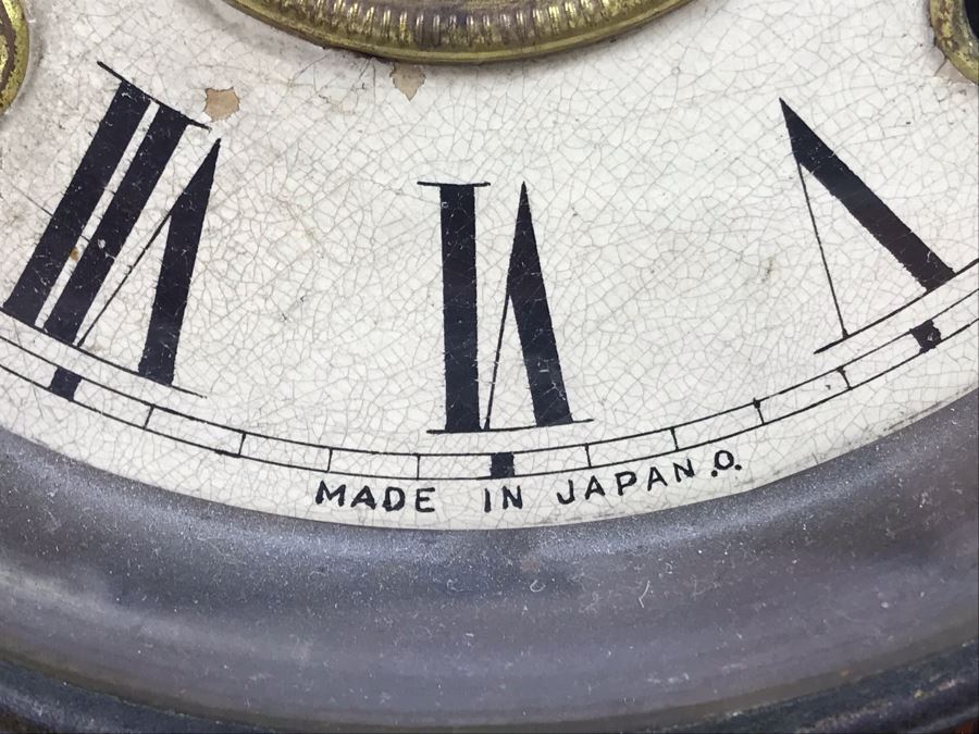 Rare Japanese Imperial Quality Horse Mark Clock By The Owari Clocks Company [Photo 9]