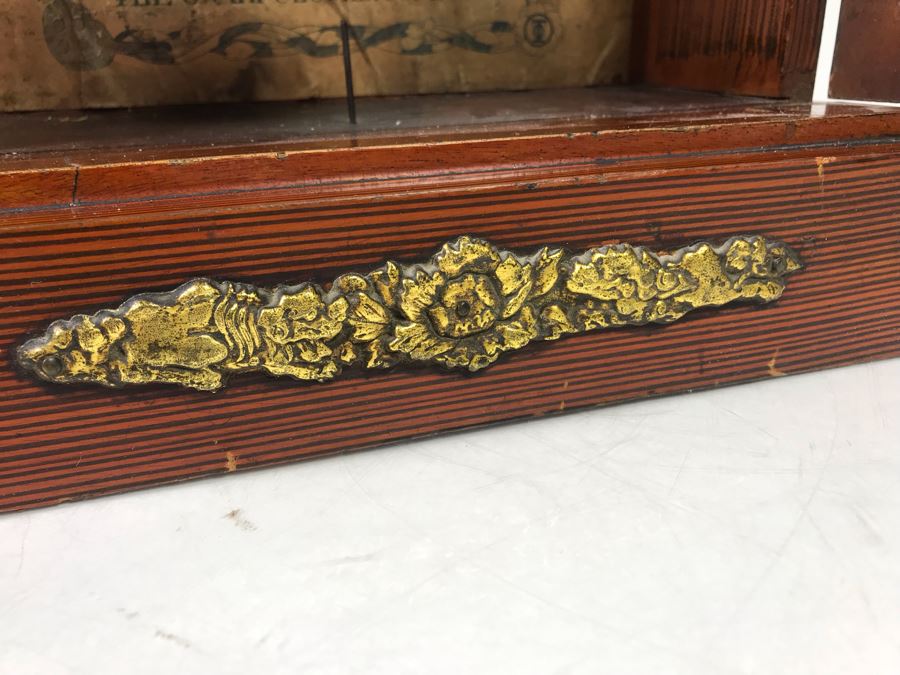 Rare Japanese Imperial Quality Horse Mark Clock By The Owari Clocks Company [Photo 26]