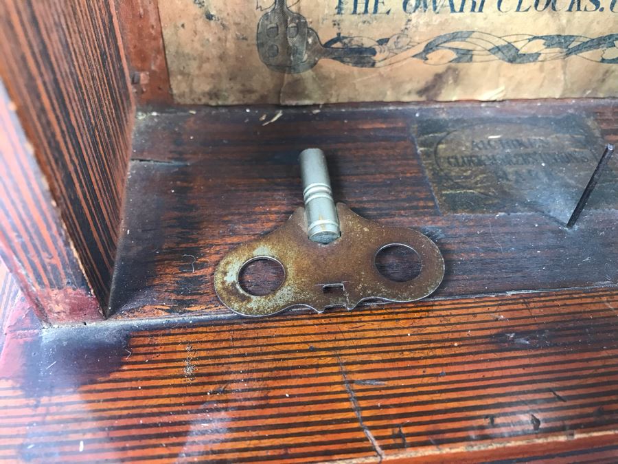 Rare Japanese Imperial Quality Horse Mark Clock By The Owari Clocks Company [Photo 19]