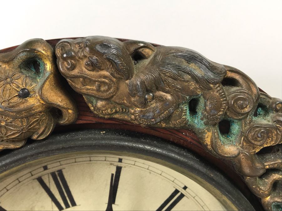 Rare Japanese Imperial Quality Horse Mark Clock By The Owari Clocks Company [Photo 4]